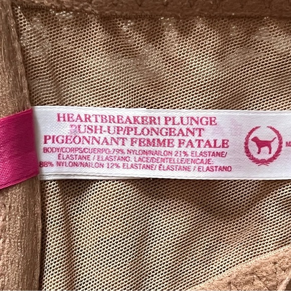 Victoria’s Secret PINK Heartbreaker Plunge Push-Up Bra 36C - Picture 4 of 4